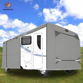 Worldpicks Wp4891320 Class A Water-proof Anti-uv Rv Cover 40ft-43ft With 2pcs Straps And 4 Tire Covers