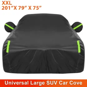 Wowpartspro 601549175077 Universal Xxl Large Suv Car Cover Outdoor Waterproof Sun All Weather Protection