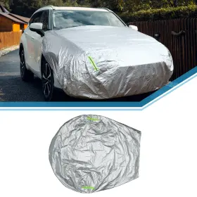 X Autohaux 655692637708 Front Half Car Cover Waterproof 200x105cm Outdoor Aluminum Film