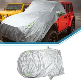 X Autohaux 655692637760 Front Half Car Cover Waterproof 280x120cm Outdoor Aluminum Film