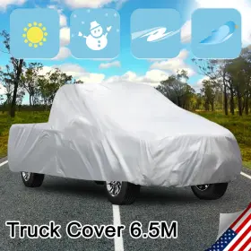 X Autohaux 712662822837 Anti-uv Waterproof Truck Car Cover Breathable Silver Durable For Ford F-250