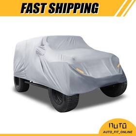 X Autohaux 718844884648 Suv Car Cover One Custom For Jeep Wrangler Jk Jl 4 Door Sun Protection Gray
