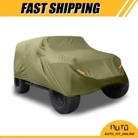 X Autohaux 718844884655 Suv Car Cover One Custom For Jeep Wrangler 2 Door Waterproof Protect Dark Green