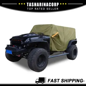 210d X Autohaux 723115311020 Piece Of 1 Suv Protective Cover Cab Oxford For Jeep Wrangler Green