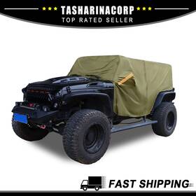 X Autohaux 723115311068 Piece Of 1 Suv Cover Cab 210d Oxford Fit For Jeep Wrangler 2 Door Green