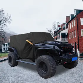 210d X Autohaux 723115788808 Custom-fit Outdoor Waterproof Cab Car Cover For Jeep Wrangler Jk Jl 2 Door