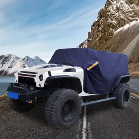 210d X Autohaux 723115789577 Snow Protection Cab Car Cover For Jeep Wrangler Jk Jl 2 Door 07-21 Blue