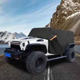 X Autohaux 723115789737 420d Snow Protection Cab Car Cover For Jeep Wrangler Jk Jl 4 Door 07-21