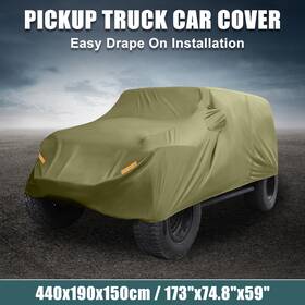 X Autohaux 743151276879 Suv Car Cover For Jeep Wrangler Jk Jl 2 Door 07-21 Waterproof Protect Dark Green
