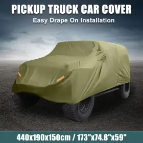 X Autohaux 743151276879 Suv Car Cover For Jeep Wrangler Jk Jl 2 Door 07-21 Waterproof Protect Dark Green