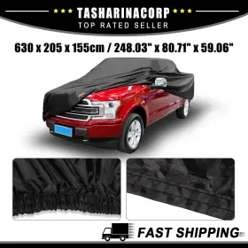 X Autohaux 743151640410 Pickup Truck Car Cover For Ford F150 Crew Cab 4 Door 04-21 Waterproof Piece Of 1