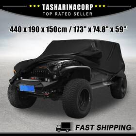 X Autohaux 743151640458 Suv Car Cover 1/lot For Jeep Wrangler Jl 2 Door 07-21 Waterproof Uv Protection