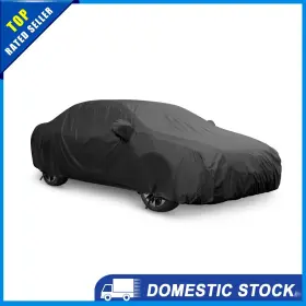 X Autohaux 743151806731 Universal Waterproof Car Cover With Mirror Pocket 3xl 490 Black Pack Of 1