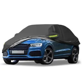 X Autohaux 745060435637 Waterproof Car Cover Full With Zipper For Audi Q3 2012-2023 Black