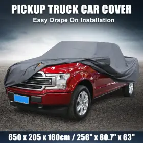 X Autohaux 782685346726 Pickup Truck Cover For Ford F350 Extended Cab 08-21 Sun Rain Protection