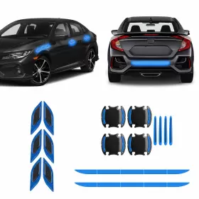 St232-variation Xotic Tech #eb171 #eb182 #st232-variation Reflect Night Safety Warning Car Fender Door Handle Rear Trunk Sticker Decals