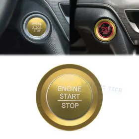 Kr151-variation Xotic Tech #kr151-variation Engine Start Push Button Surrounding Ring Combo Trim For Honda Civic Accord 10th