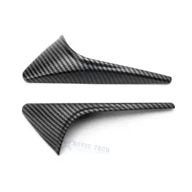 Kt491-variation Xotic Tech 2pcs New 4.0 Side Protect Camera Leafboard Decor Cover For Tesla Model 3 Y 2024