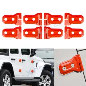 Kt494or Xotic Tech Orange Exterior Door Hinge Cover Trim For Jeep Wrangler Jl Jlu Gladiator 2018-up