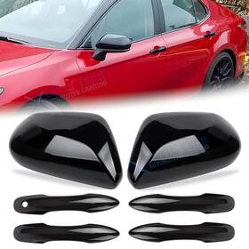 Xotic Tech Kt533 Kt235-variations 6pcs/set Door Handle Rear View Mirror Cap Cover Trim For Toyota Camry 2018-2025