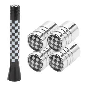 Xotic Tech #mn24 #mn32-variations Union Jack 3/4.2 Inch Antenna Wheel Valve Stem Caps Air Port Cover For Mini Cooper