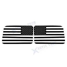 St248-variation Xotic Tech #st248-variation Rear Side Window American Flag Decals For Jeep Wrangler Jl Jlu 2018-up 4-door