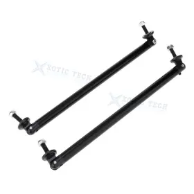 Th201-variations Xotic Tech #th201-variations Racing Style 7.87 Inch Aluminum Alloy Front Splitter Lip Strut Rod Bar Universal Fit
