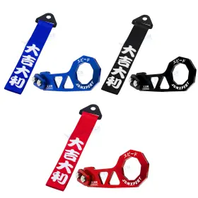 Th254-variation Xotic Tech #th204 #th254-variation Good Luck And All The Best Set Jdm Rear Tow Hook Towing Strap Decoration Auto Kit