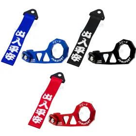 Th254-variation Xotic Tech #th205 #th254-variation Safe Trip Wherever You Go Set Jdm Rear Tow Hook Towing Strap Decoration Auto Kit