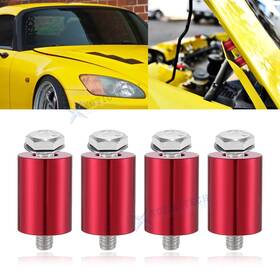 Xotic Tech Th363r Red Engine Motor Hood Vent Spacer Riser Kit Aluminum Alloy 8mm Bolt Rust-proof