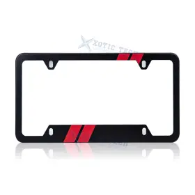 Th400-variation Xotic Tech #th400-variation Stylish Metal Universal License Plate Bracket Holder Waterproof Car Accessories