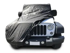 Xtrashield 709870730375 Custom Fit 2007-2019 Jeep Wrangler Jk Jl 2 Door Suv Black Car Cover