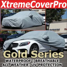 Goldmercedesc30021 Xtremecoverpro 2024 Mercedes C300 C350e C43 C63 Waterproof Car Cover With Mirror Pocket-grey