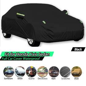 Xtruth Ztt-hy008762 Black Car Cover Outdoor Sun Uv Protection Dust Resistant For Honda Civic Sedan