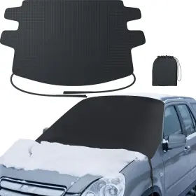 Fsc003-my Zanch Fsc003-my&3 Upgrade Windshield Cover For Ice And Snow Fast Install Removal 600d Oxford Fab