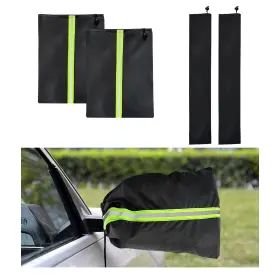 Ziciner-787sm Ziciner 4 Pcs Side Mirror Covers And Windshield Wiper Durable Snow Mir