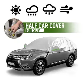 Hy002381-suv Ztt 190t Car Half Body Cover Waterproof Ice Snow Windshield Anti-uv For Suv