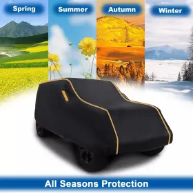 Ztt-hy008761 Ztt Custom Fit For Jeep Wrangler Jk Jl 4 Door Full Car Cover 100% Waterproof Outdoor