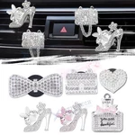Crystal Rhinestone Vehicle Air Vent Outlet Clip Kit Universal For Women & Man New. Price: $9.94.