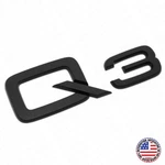 Audi Q3 Matte Black Rear Letter Liftgate Nameplate Trunk Emblem Badge Sport New. Price: $15.99.