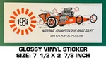 Nhra 1963 National Championship Indianapolis Vinyl Decal Sticker - Drag Races Used. Price: $10.20.