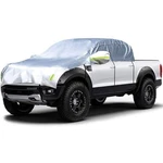 Konnfeir Half Car Cover All Weather Body Pickup (crew Cab), Silver New. Price: $60.81.