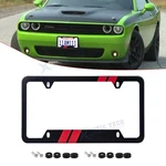 Red Stripe Metal Car Front Bumper License Plate Cover Kit Anti-scratch For Dodge New. Price: $13.89.