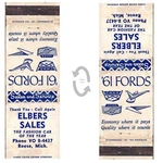 Vintage Matchbook Cover Elbers Sales Reese Michigan Ford Car Dealership 1961 Used. Price: $9.99.