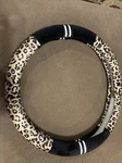Universal Fit Leopard Print Plush Car Steering Wheel Cover Keep Warm For Suv New. Price: $17.50.