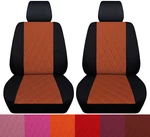 Custom Fr Suv Car Seat Covers W/ Diamond Stitch Fits Jeep Cherokee 2014-2023 New. Price: $92.99.
