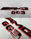 Trunk Emblem Red Black Metal Compatible With Mercedes Wagon G63 W463 W464 W465 New. Price: $200.00.