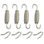 Autohaux 4 Set 55MM Motorcycle Exhaust Pipe Spring 2.17", Silver Tone New. Price: $21.99.