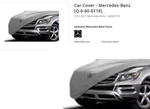 Genuine Car Cover Mercedes-benz (Q-6-60-0118) M-class W166 2014-2015 ML350 New. Price: $352.00.