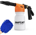 Swiftjet Car Wash Foam Gun + Microfiber Mitt - Sprayer New. Price: $38.99.